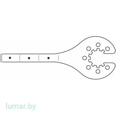 Лезвие пилы, со звездообразным соединением, 35/5/0.5/0.5 мм, артикул - GC634R