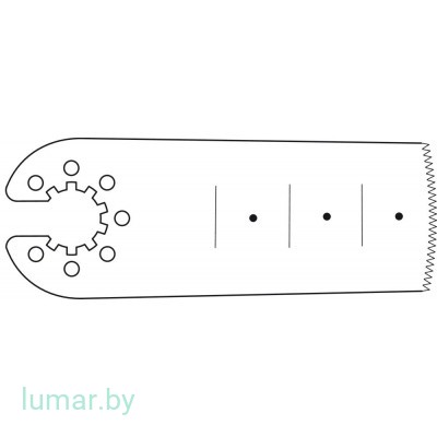 Лезвие пилы, со звездообразным соединением, 35/20/0.5/0.8 мм, артикул - GC636R