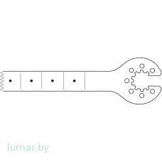 Лезвие пилы, со звездообразным соединением, 50/10/0.5/0.8 мм