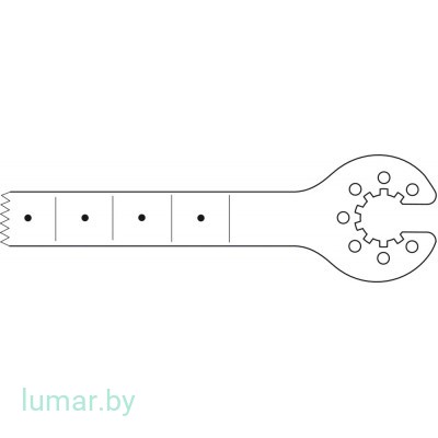 Лезвие пилы, со звездообразным соединением, 50/10/0.5/0.8 мм, артикул - GC648R