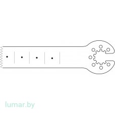Лезвие пилы, со звездообразным соединением, 50/15/0.5/0.8 мм
