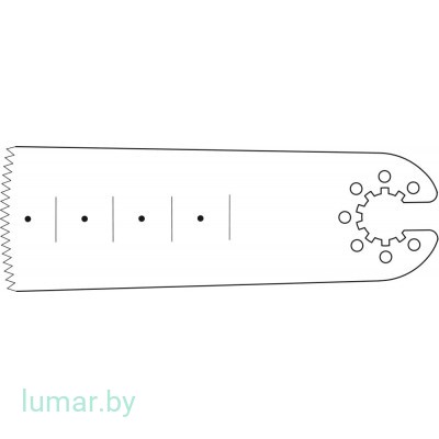 Лезвие пилы, со звездообразным соединением, 50/25/0.7/0.9 мм, артикул - GC651R