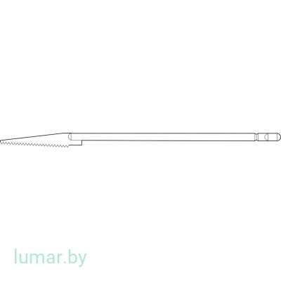 Лезвие для пил GB130R/GB391R, на длинной ножке, 25/0.4/0.6 мм, артикул - GC655R