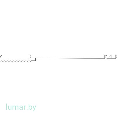 Лезвие для пил GB130R/GB391R, на длинной ножке, 27/0.4/0.6 мм, артикул - GC657R