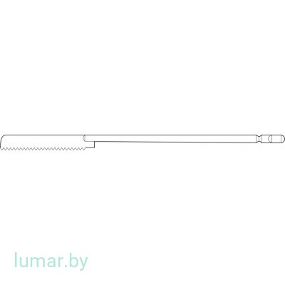 Лезвие для пил GB130R/GB391R, на длинной ножке, 33/0.4/0.6 мм, артикул - GC658R