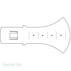 Лезвие пилы стернальной, быстросъемное, 50/40/0.7/0.9 мм
