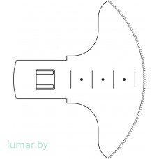 Лезвие пилы стернальной, быстросъемное, 35/75/0.7/0.9 мм