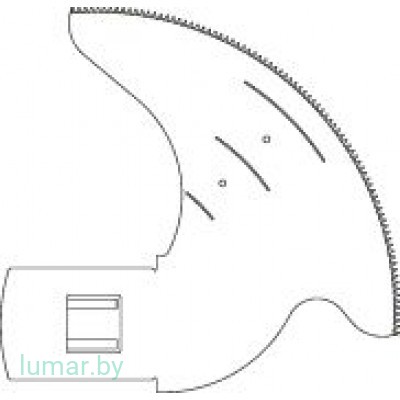 Лезвие пилы стернальной, быстросъемное, 45°/35/75/0.9 мм, артикул - GC682R