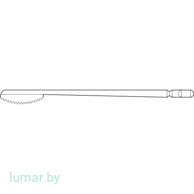 Лезвие для пил GB130R/GB391R, выгнутое, 17/4/0.4/0.6 мм, артикул - GC915R