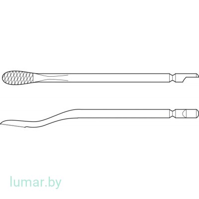 Лезвие для пил GB130R/GB391R для сглаживания костной поверхности, узкое, 10х5 мм, артикул - GC919R