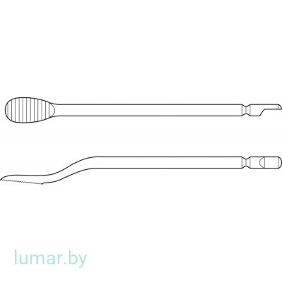 Лезвие для пил GB130R/GB391R для сглаживания костной поверхности, широкое, 12.5х7 мм, артикул - GC921R
