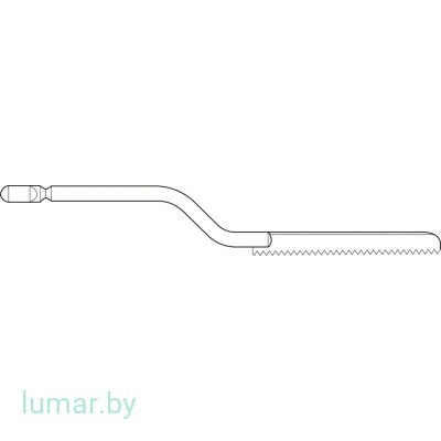 Лезвие для пил GB130R/GB391R, изогнутое книзу, 33/0.4/0.6 мм, артикул - GC923R