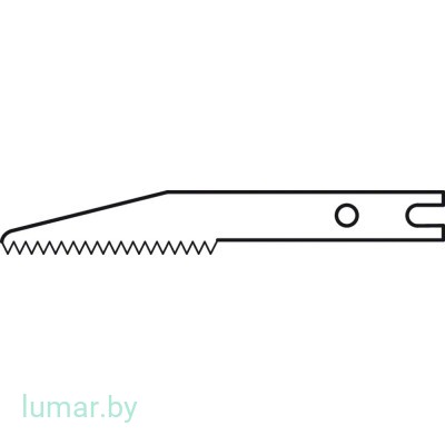 Лезвие для пилы реципрокной GD305, скошенное, 13/0.3/0.3 мм, артикул - GD322R
