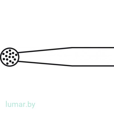 Бур HI-LINE алмазный, грубый, тип II, диам. 3.1 мм, артикул - GD695R