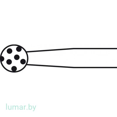 Бур HI-LINE алмазный, тип II, исключительно большой, диам. 4.5 мм, артикул - GD711R