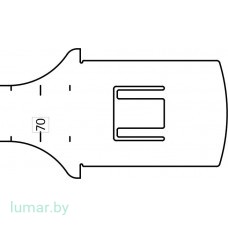 Лезвие для пилы, одноразовое, быстросъемное, 75/9/1.27 мм