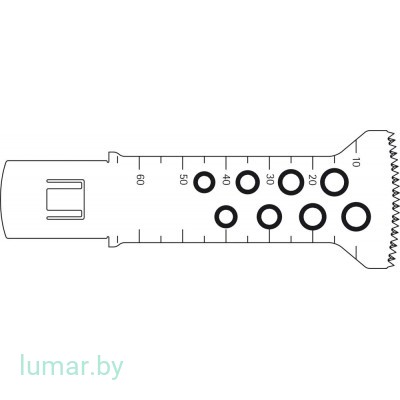 Лезвие для пилы, быстросъемное, 65/32/0.9 мм, артикул - GE254R