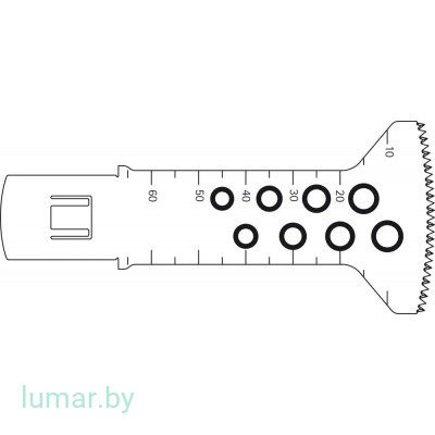 Лезвие для пилы, быстросъемное, 65/41/0.9 мм, артикул - GE255R