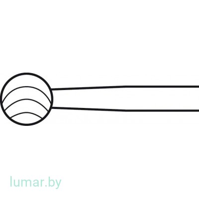 Бур HI-LINE XS ROSEN с твердосплавными вставками, одноразовый, тип III,  диам. 5.0 мм, артикул - GE608TC-SU