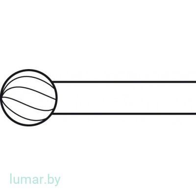 Бур ELAN 4 ROSEN тип 2-RING, с твердосплавными вставками, диам. 5.0 мм, артикул - GP306TC
