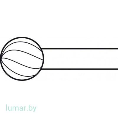 Бур ELAN 4 ROSEN тип 2-RING, с твердосплавными вставками, диам. 6.0 мм, артикул - GP307TC