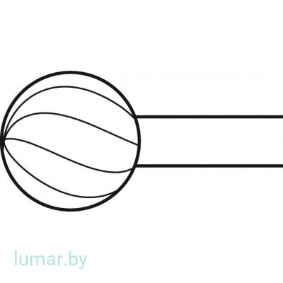 Бур ELAN 4 ROSEN тип 2-RING, с твердосплавными вставками, диам. 8.0 мм, артикул - GP309TC