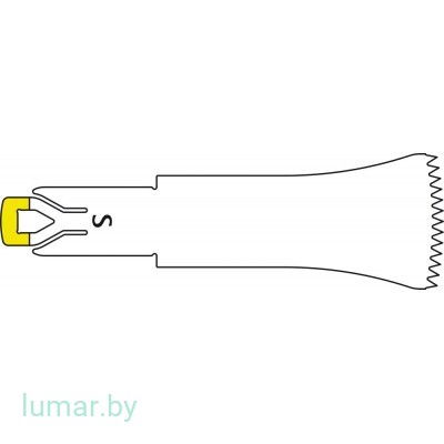 Лезвие, для пилы сагиттальной, тип S, 25/12/0.3 мм, артикул - GP497R