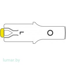 Лезвие, для пилы сагиттальной, тип L, с ограничителем глубины, 10/10/0.5 мм