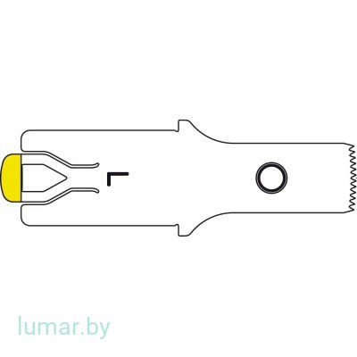Лезвие, для пилы сагиттальной, тип L, с ограничителем глубины, 10/10/0.5 мм, артикул - GP511R