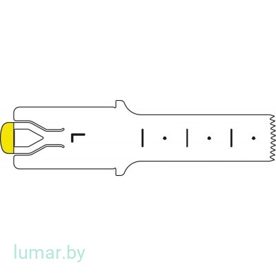 Лезвие, для пилы сагиттальной, тип L, 35/10/0.5 мм, артикул - GP518R