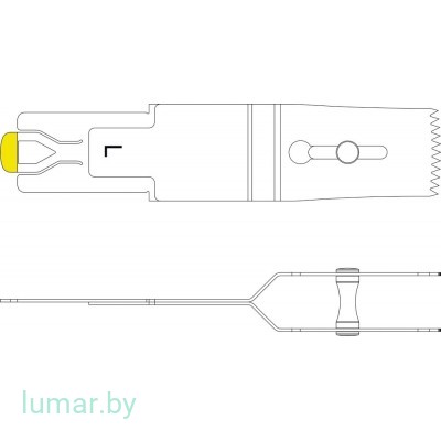 Лезвие, для пилы сагиттальной, тип L, 20/15/6 мм, артикул - GP526R