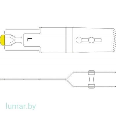 Лезвие, для пилы сагиттальной, тип L, 20/15/12 мм, артикул - GP532R