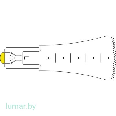 Лезвие, для пилы сагиттальной, тип L, 50/30/0.9 мм, артикул - GP539R