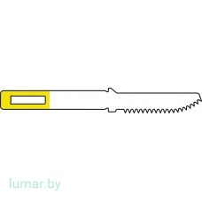 Лезвие, для пилы микрореципрокной, закругленное, 13/0.3MM
