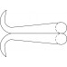 Ретрактор ANDERSON-ADSON 4х4 острых зуба, 190 мм, артикул - BV250R