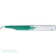 Скальпель из углеродистой стали, одноразовый, безопасный, № 12