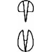 Зажим HEISS деликатный, прямой, 1х2 зуба, 200 мм, артикул - BH216R