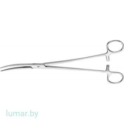 Зажим SAROT деликатный, изогнутый, 245 мм, артикул - BH226R