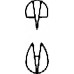 Зажим SAROT деликатный, прямой, 1х2 зуба, 240 мм, артикул - BH234R