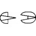 Зажим KOCHER прямой, 1х2 зуба, 140 мм, артикул - BH614R