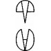Зажим KOCHER, изогнутый, 1х2 зуба, 150 мм, артикул - BH631R