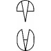 Зажим KOCHER-OCHSNER прямой, 1х2 зуба, 200 мм, артикул - BH646R