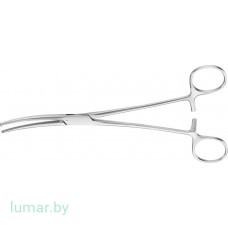 Зажим KOCHER-OCHSNER изогнутый, 1х2 зуба, 185 мм