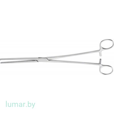 Зажим OCHSNER прямой, 1х2 зуба, 280 мм, артикул - BH654R