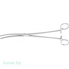 Зажим KOCHER-OCHSNER изогнутый, 1х2 зуба, 280 мм