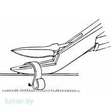 Инструмент для установки и удаления скоб MICHEL угловой, 130 мм