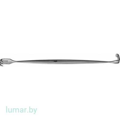 Крючок KILNER для ран, двухконечный, острый, 165 мм, артикул - BT005R