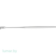 Крючок 3 зуба, остроконечный, малоизогнутый, 165 мм