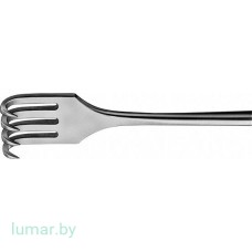 Крючок 4 зуба, остроконечный, малоизогнутый, 165 мм