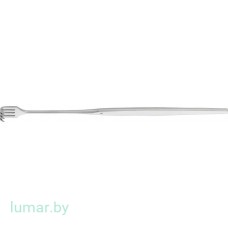 Крючок 4 зуба, остроконечный, малоизогнутый, 165 мм